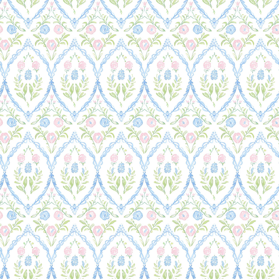 Beau Bottles Wrap Grandmillienial Floral Medallion - Made For Veuve - Beau Bottles