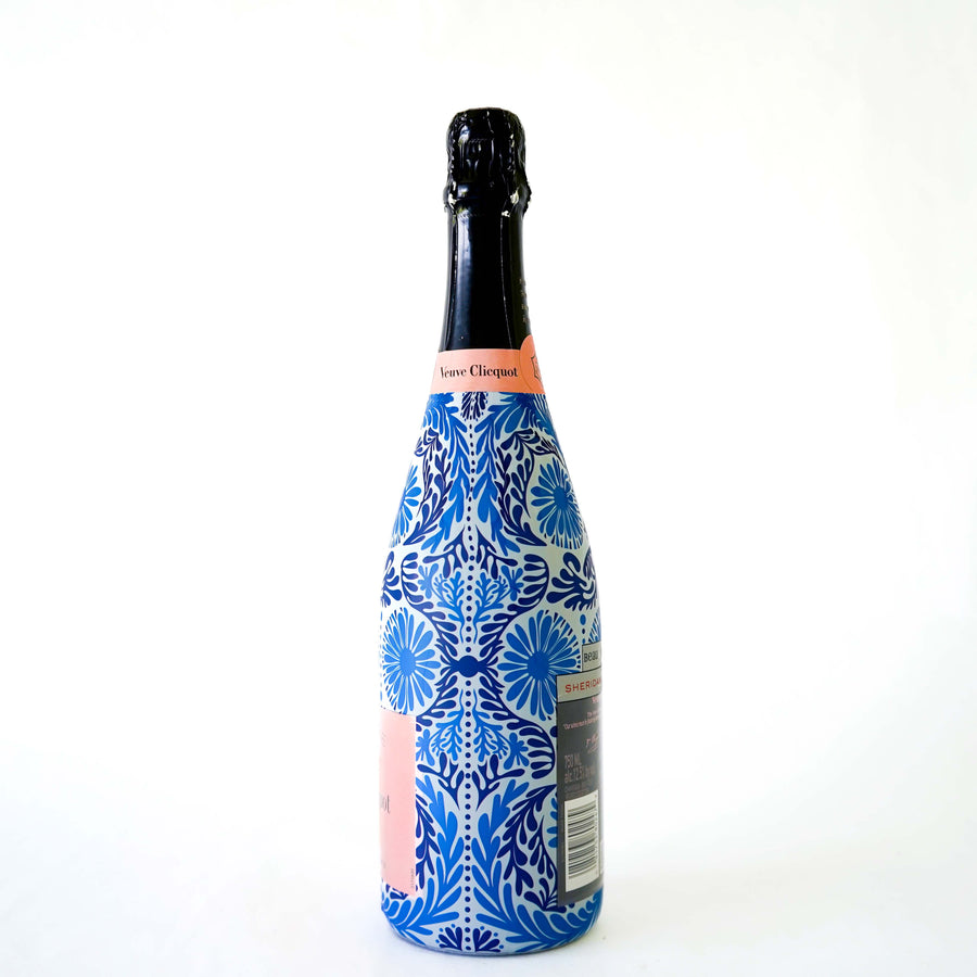 Beau Bottles x Sheridan French Collection - Navy Jardin - Made for Veuve