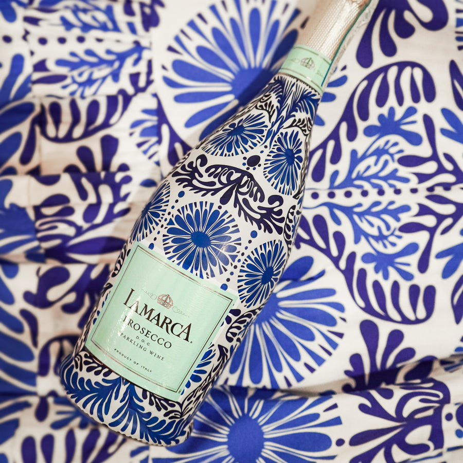 Beau Bottle x Sheridan French Collection - Navy Jardin - Made for La Marca