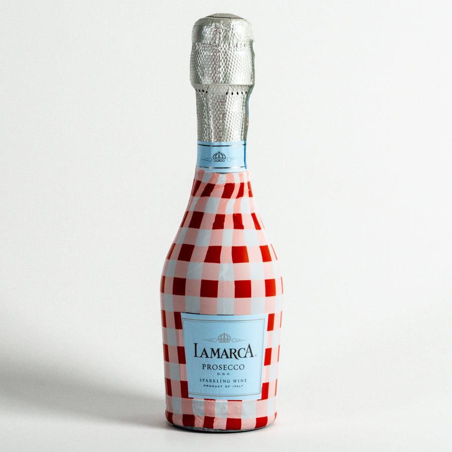 Beau Bottles Red and White Gingham - MINI La Marca Edition - Six Pack