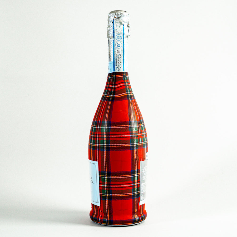 Beau Bottles Red and Green Christmas Tartan - La Marca Edition