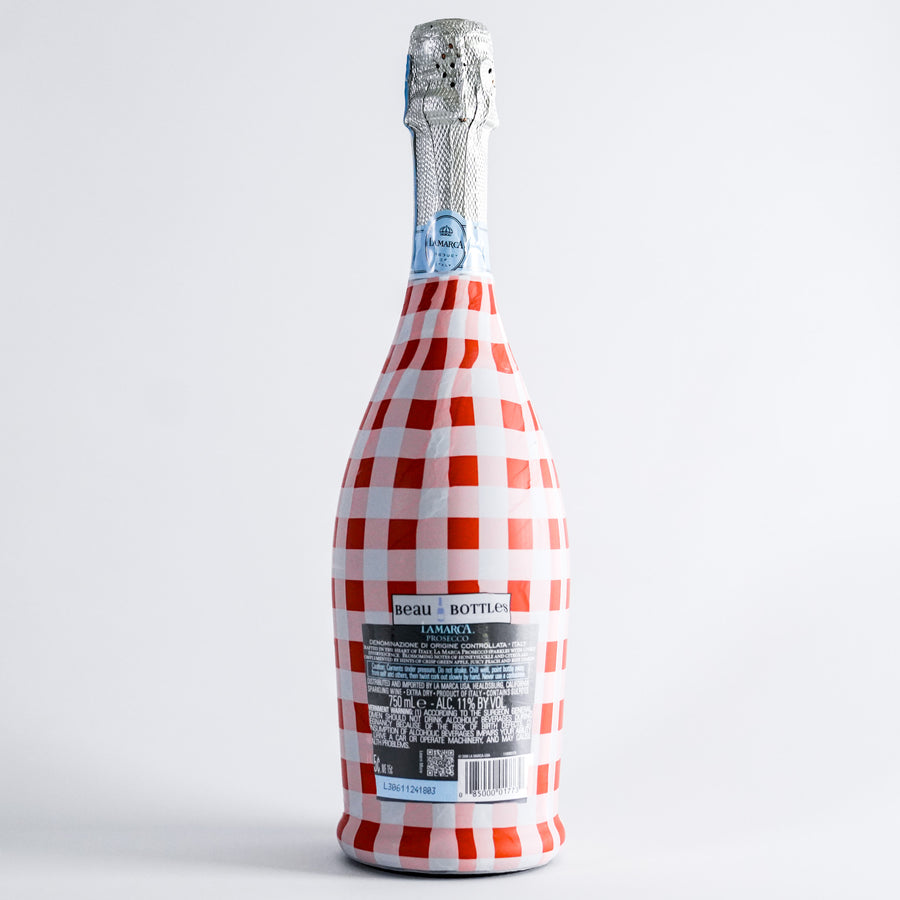 Beau Bottles Red and White Gingham - La Marca Edition
