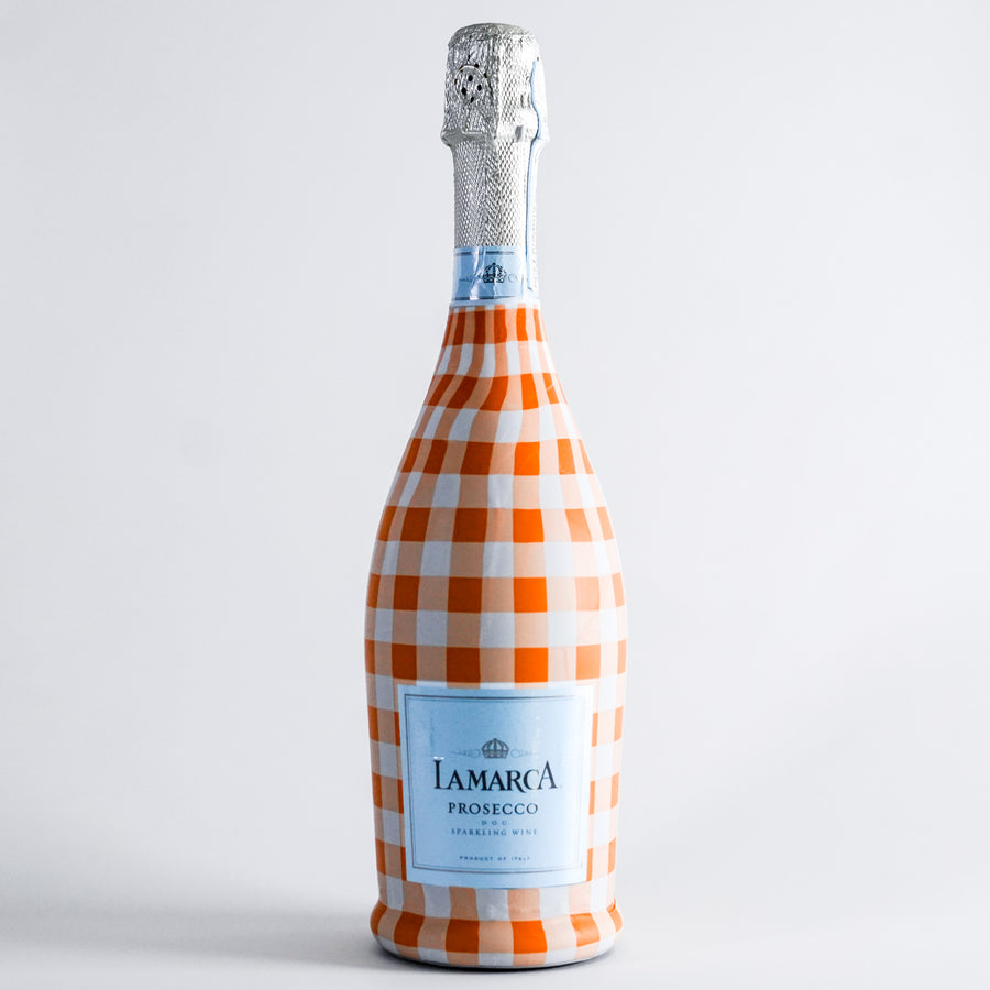 Beau Bottles Orange and White Gingham - La Marca Edition