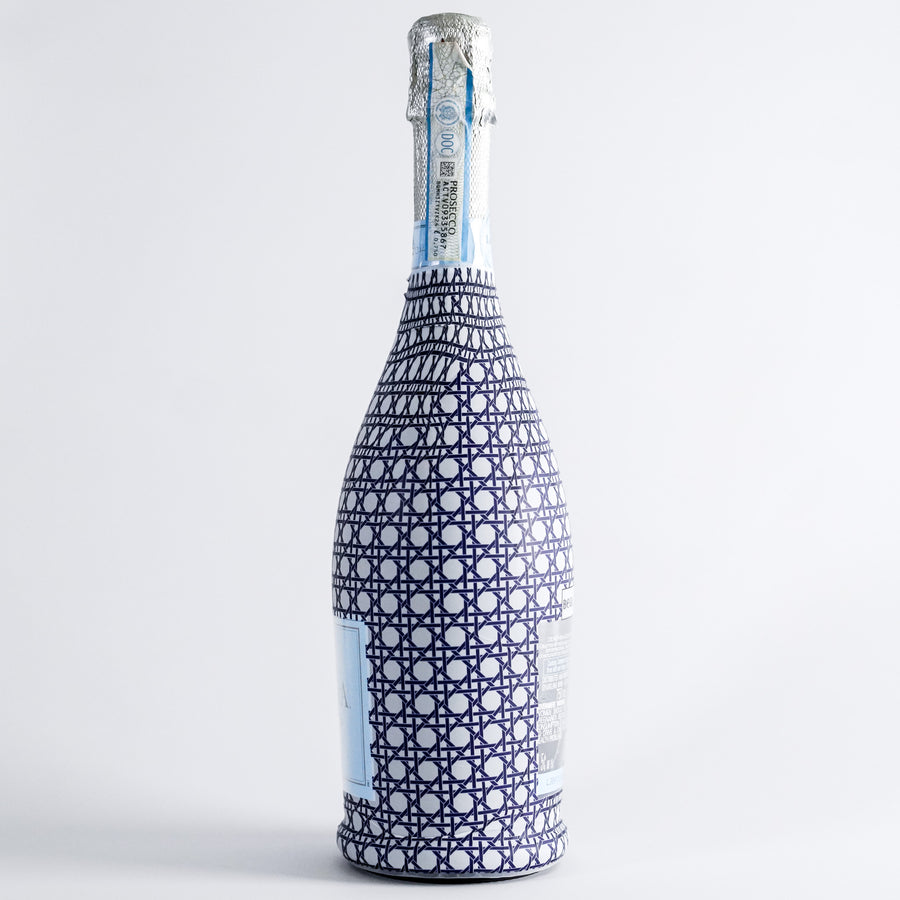 Beau Bottles Navy and White Cane - La Marca Edition
