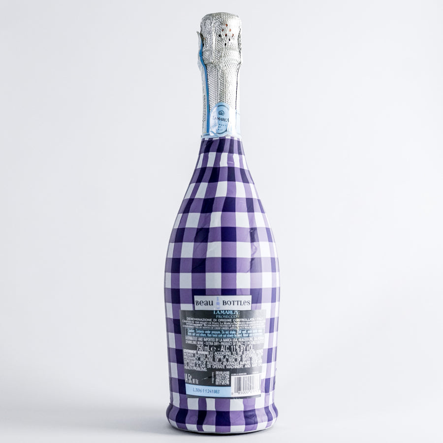 Beau Bottles Purple and White Gingham - La Marca Edition