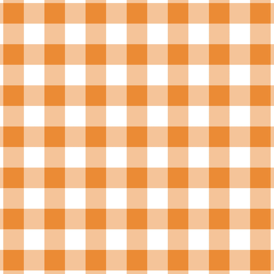 Beau Bottles Orange and White Gingham – Made for Veuve