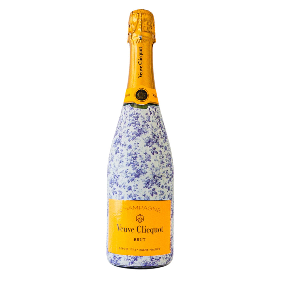 Beau Bottles Grandmillenial Blue Floral - Made For Veuve - Beau Bottles