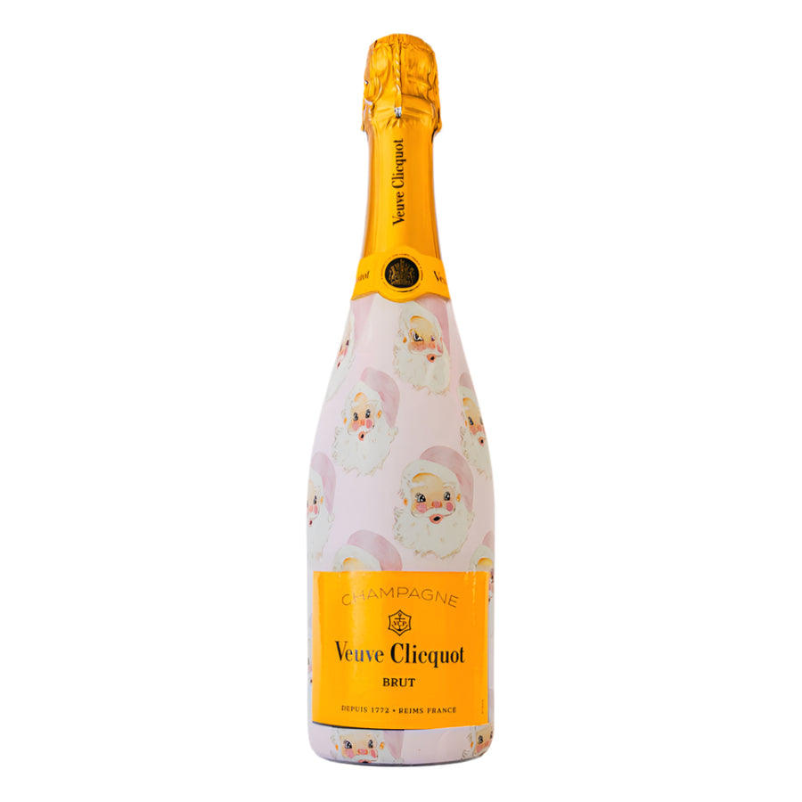 Beau Bottles Christmas Chic Watercolor Pink Santa - Made For Veuve - Beau Bottles