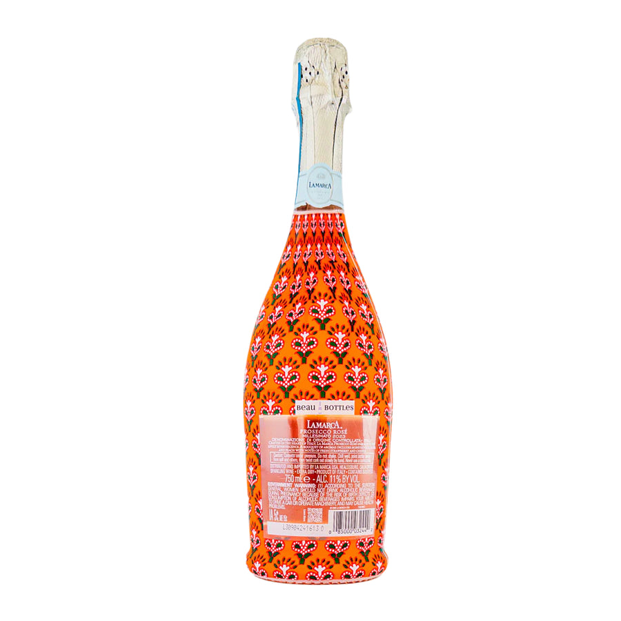 Beau Bottles Indian Red Leaf Blockprint- La Marca Edition - Beau Bottles
