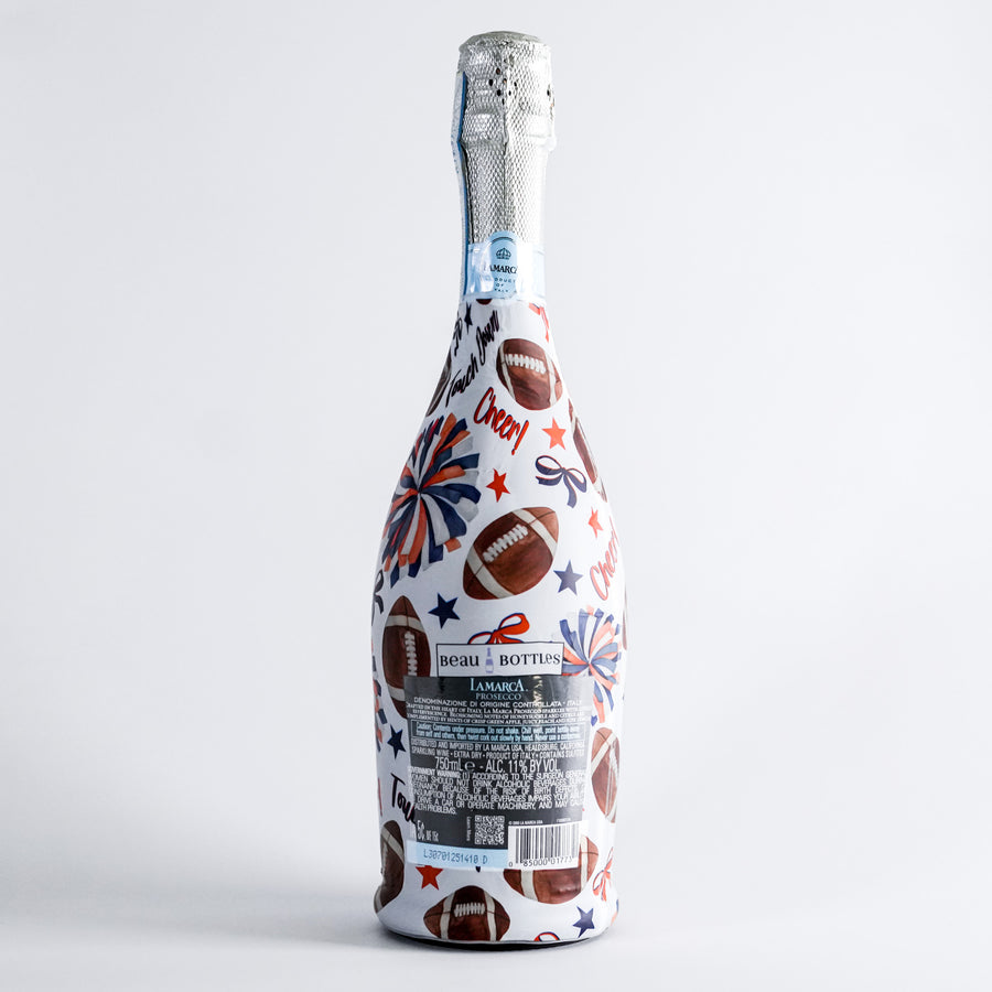 Beau Bottles Navy and Orange Game Day - La Marca edition