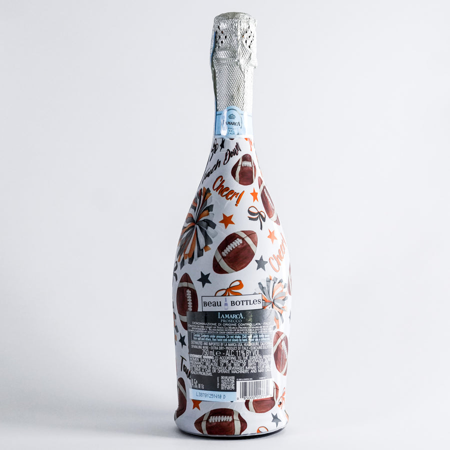 Beau Bottles Orange and Grey Game Day - La Marca Edition