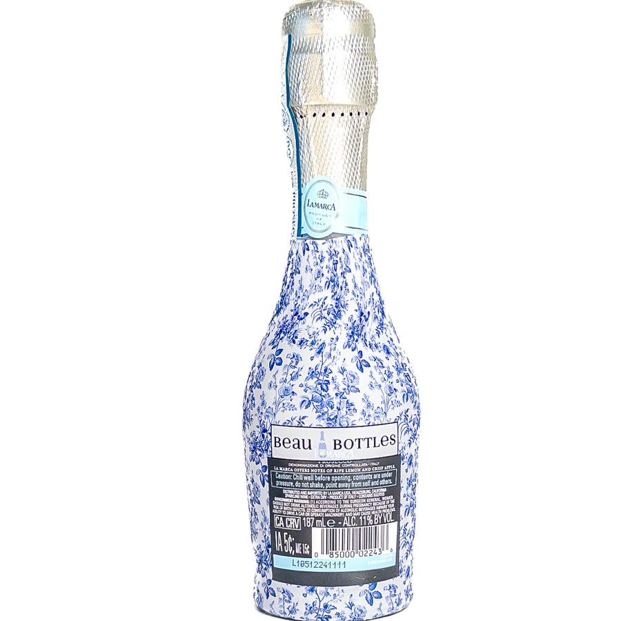 Beau Bottles Blue Floral - MINI La Marca Edition - Six Pack - Beau Bottles