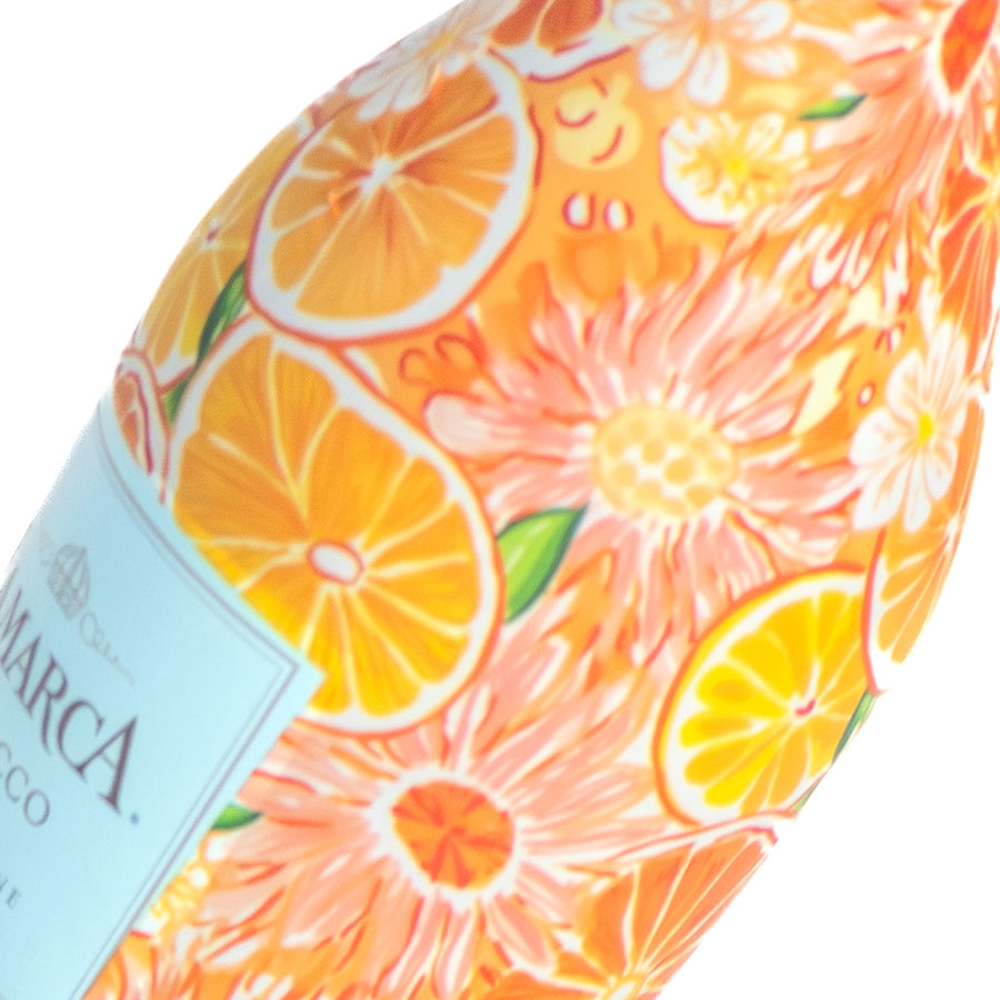 Beau Bottles Preppy Watercolor Oranges - MINI La Marca Edition - Six Pack - Beau Bottles