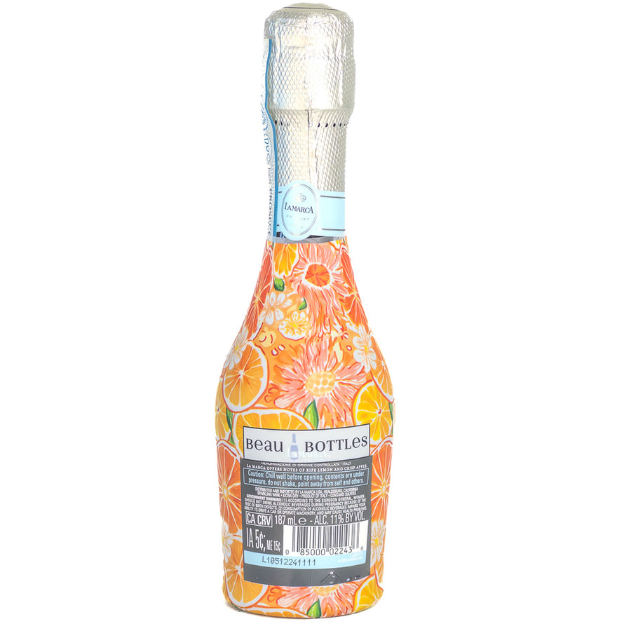 Beau Bottles Preppy Watercolor Oranges - MINI La Marca Edition - Six Pack - Beau Bottles