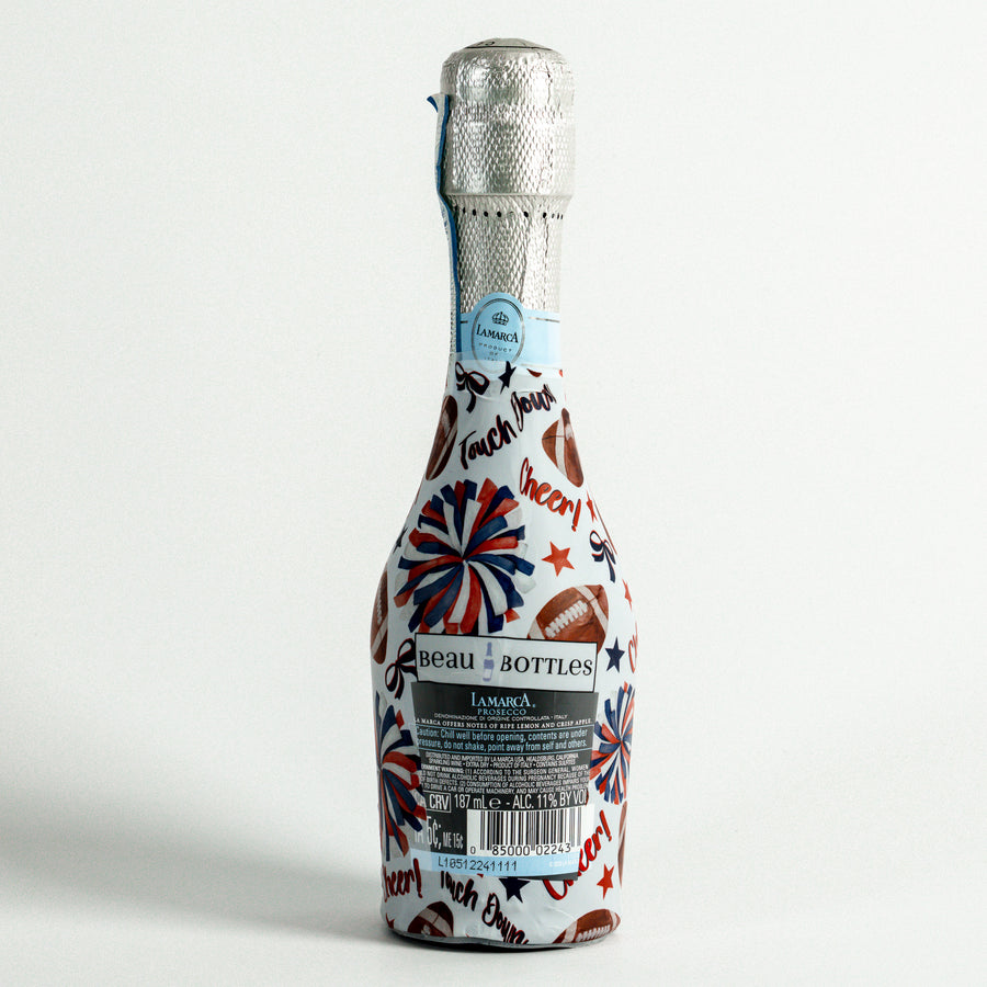 Beau Bottles Red and Navy Game Day - MINI La Marca Edition - Six Pack