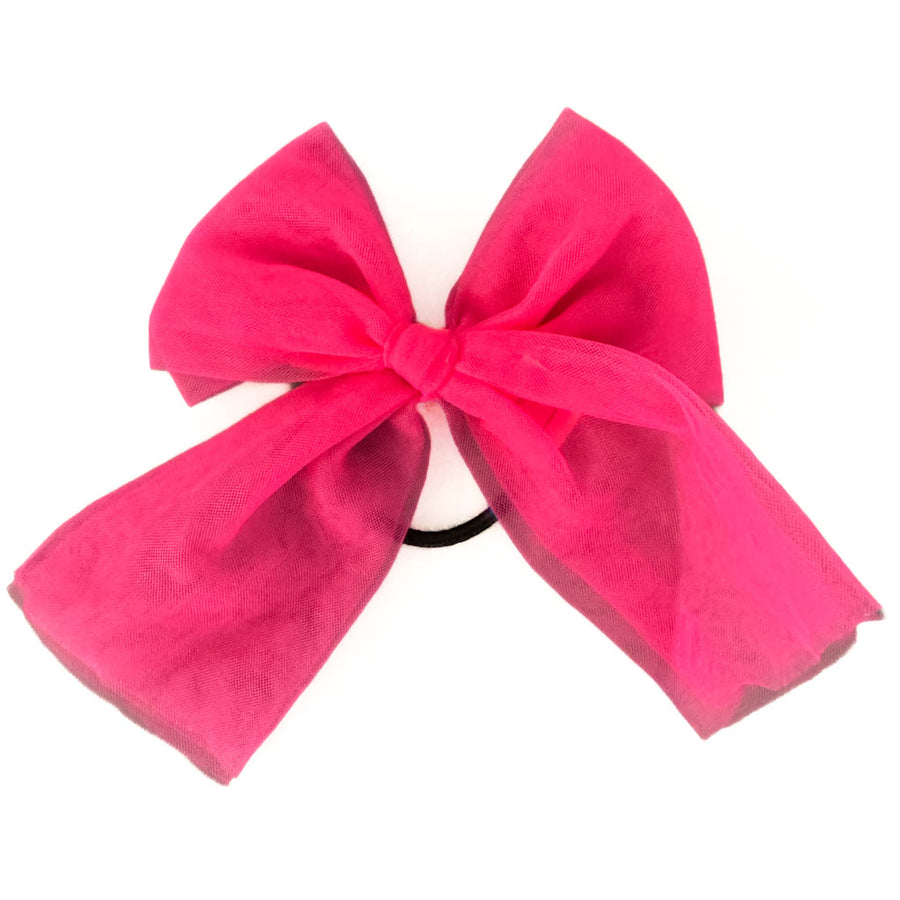 Beau Bottles Hot Pink Tulle Bottle Bow
