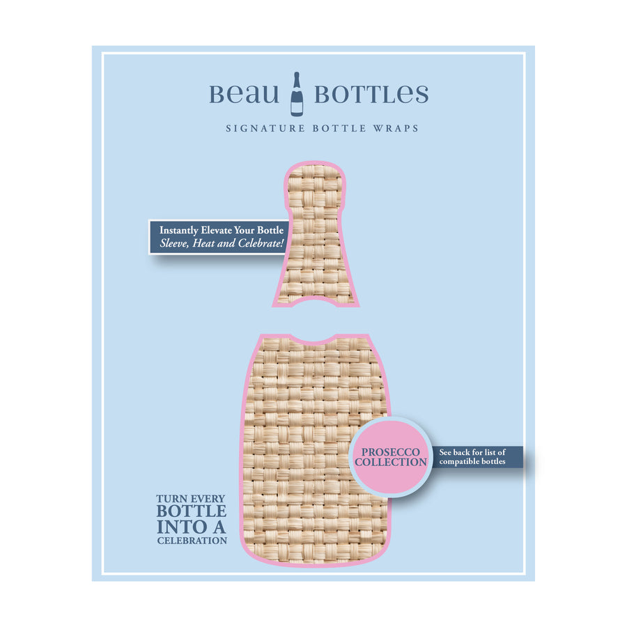 Beau Bottles Honey Rattan Weave- La Marca Edition