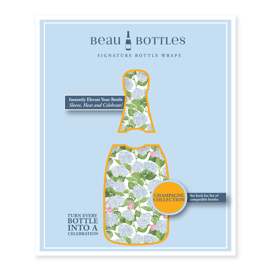 Beau Bottles x Sheridan French Collection - Classic Hydrangea - Made for Veuve