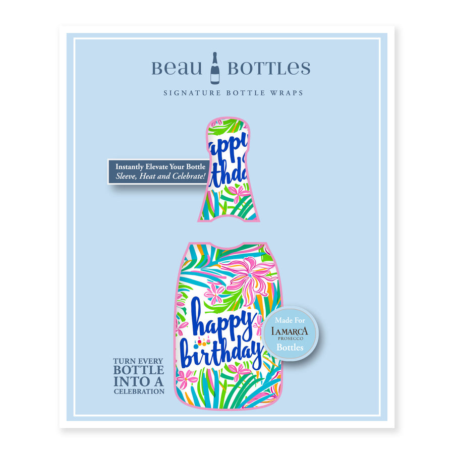 Beau Bottles Happy Birthday Floral - La Marca Edition