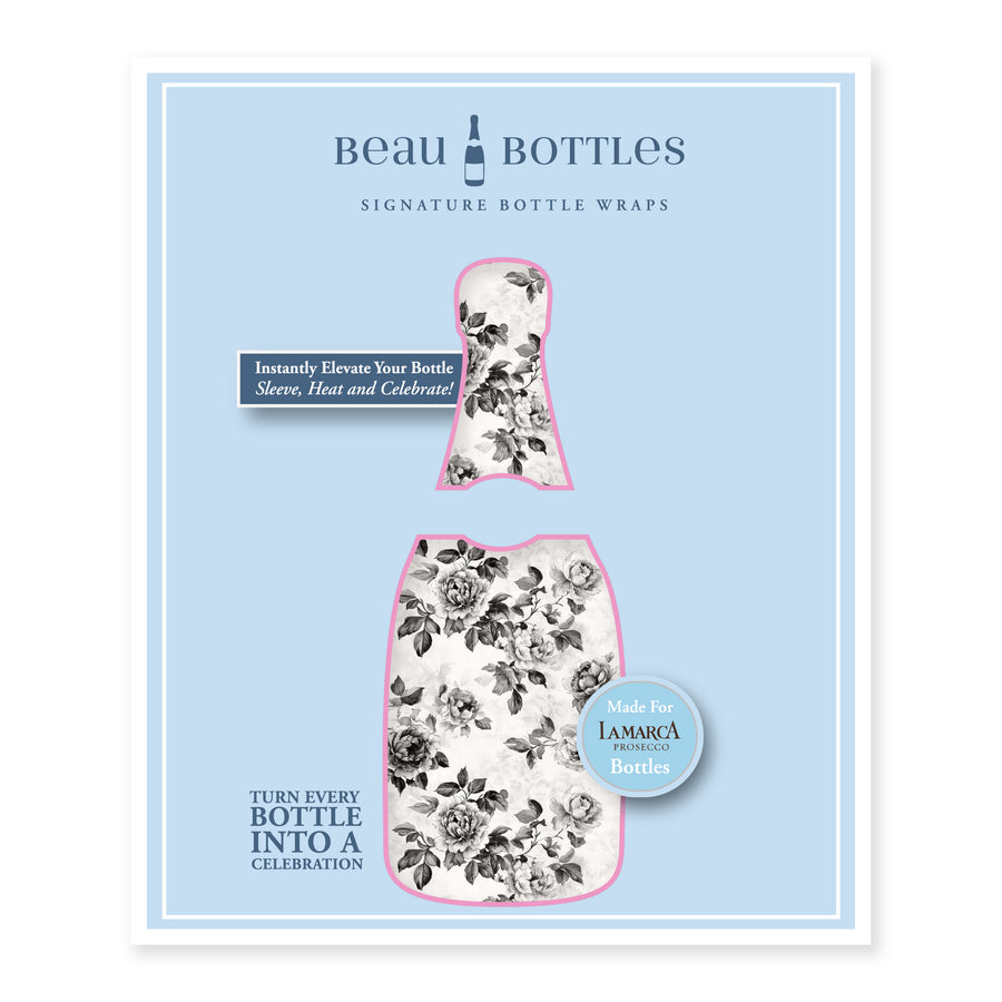 Beau Bottles Black and White Floral - La Marca Edition