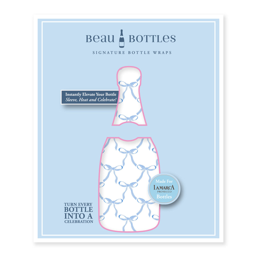 Beau Bottles Grandmillenial Blue Bows - La Marca Edition