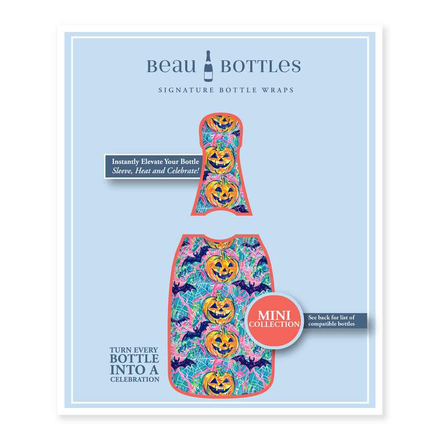 Beau Bottles Preppy Halloween Bats - MINI La Marca Edition - Six Pack