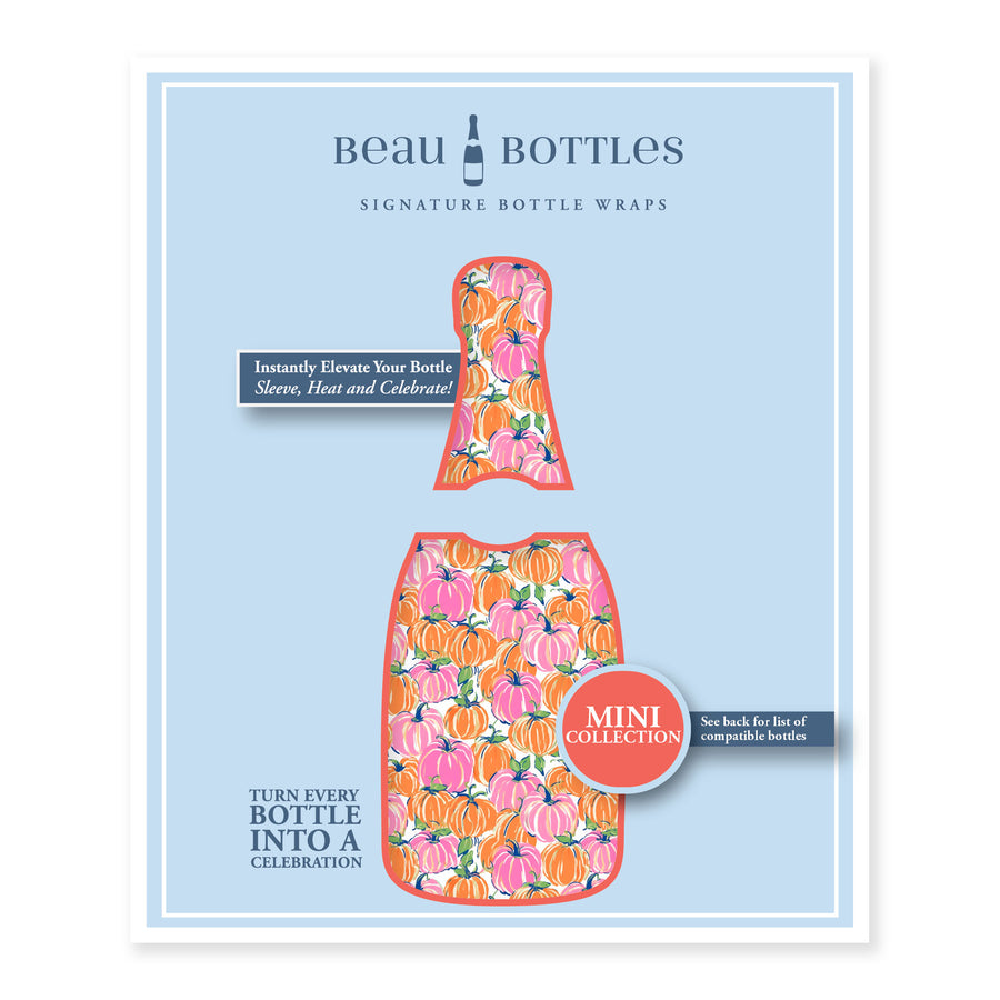 Beau Bottles Pink and Orange Pumpkins - MINI La Marca Edition - Six Pack
