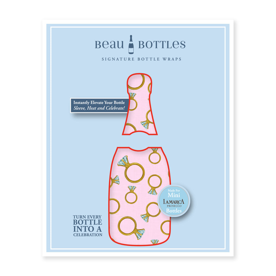 Beau Bottles Pink Engagement Ring - MINI La Marca Edition - Six Pack