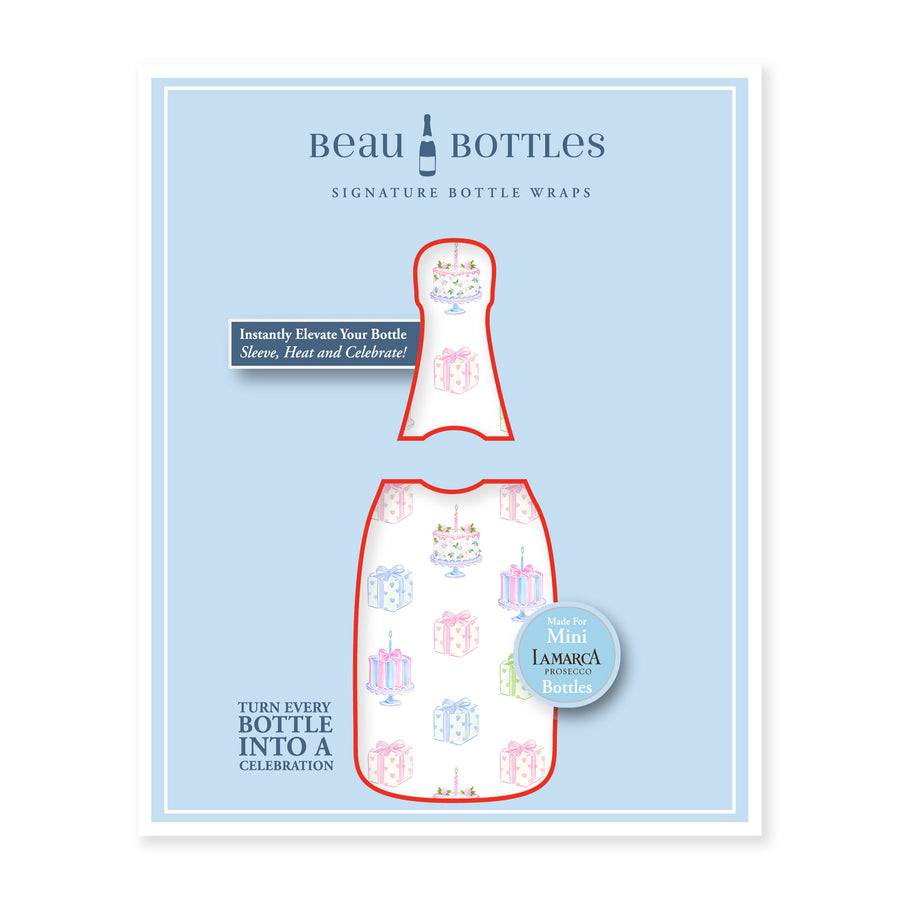 Beau Bottles Pastel Birthday Cakes & Presents - MINI La Marca Edition - Six Pack