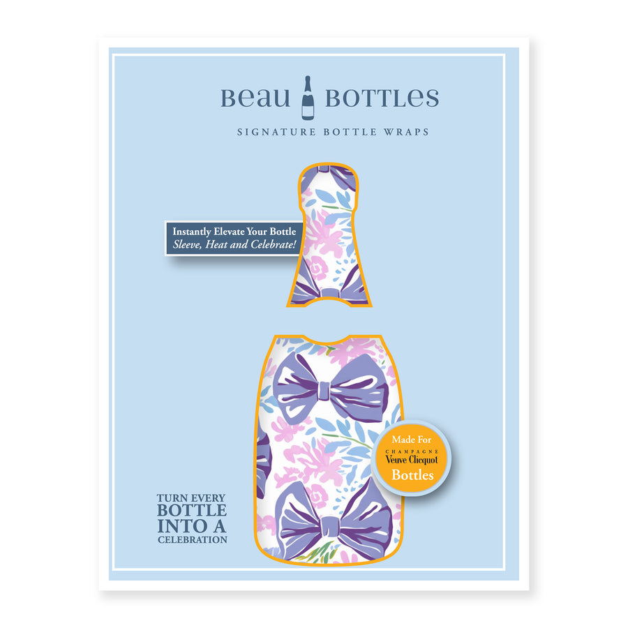 Beau Bottles Lavender Lace Bows - Made For Veuve