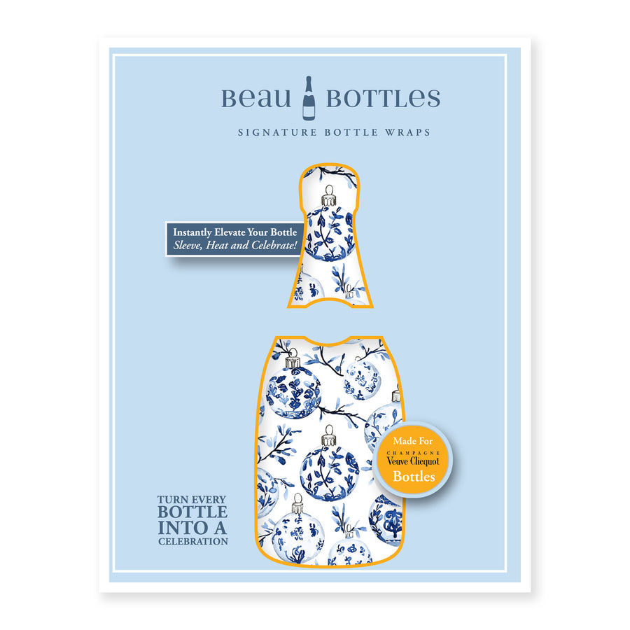 Beau Bottles Limited Edition Blue Ornaments - Made For Veuve