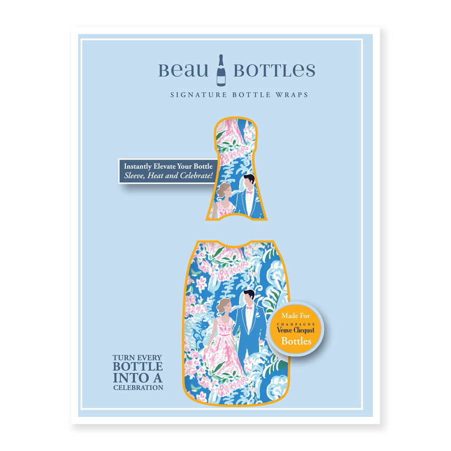 Beau Bottles Preppy Bride and Groom - Made For Veuve