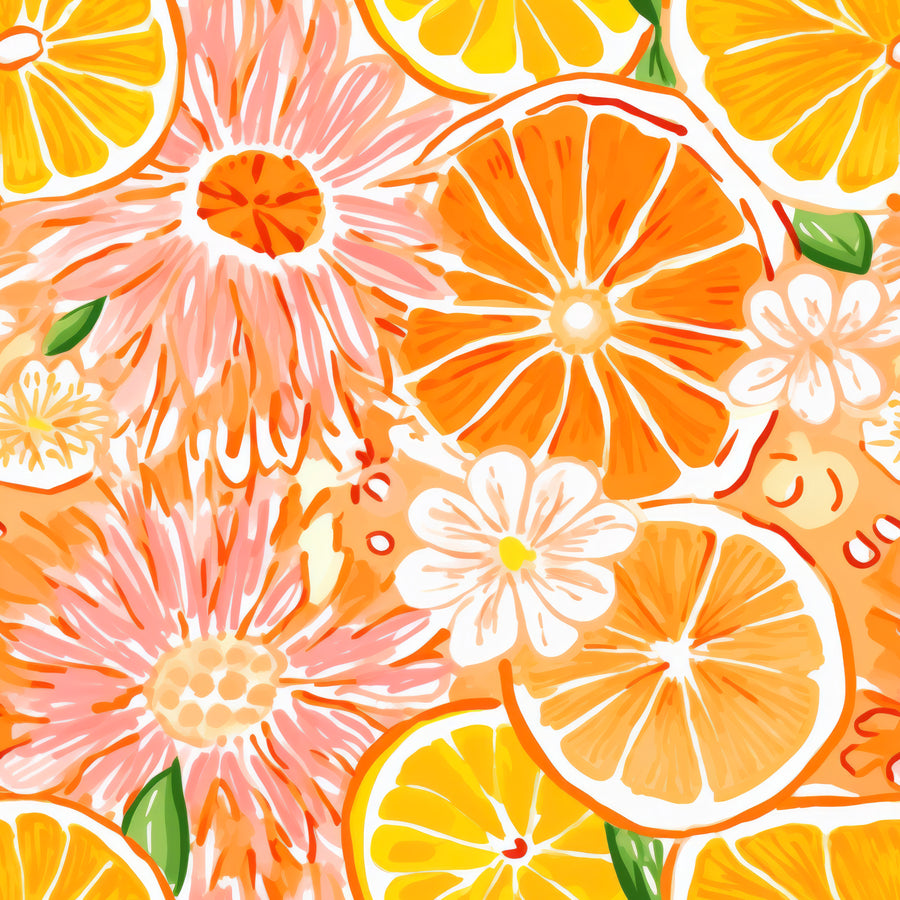 Beau Bottles Preppy Watercolor Oranges - MINI La Marca Edition - Six Pack