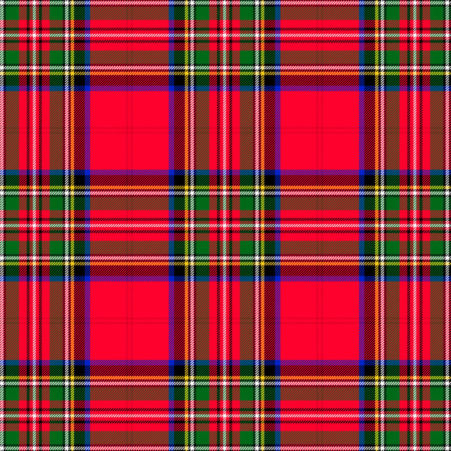Beau Bottles Red and Green Christmas Tartan - Made for Veuve