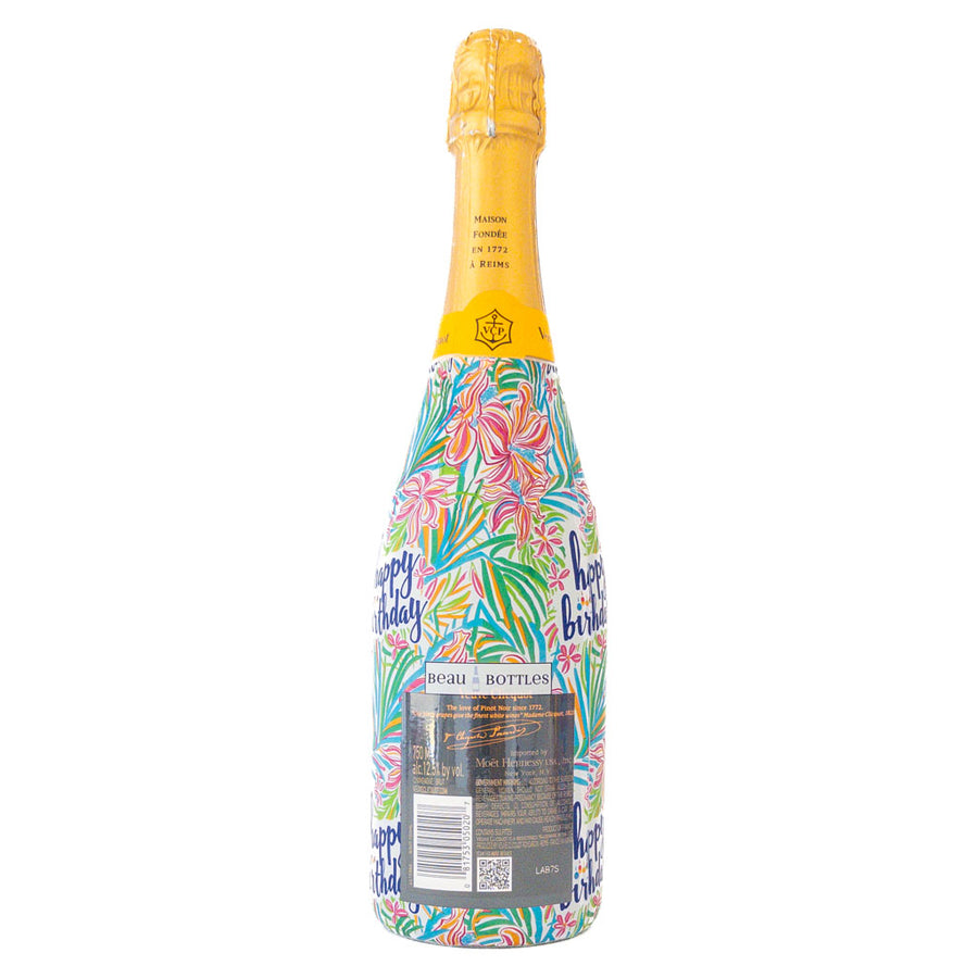 Beau Bottles Happy Birthday Floral - Made For Veuve