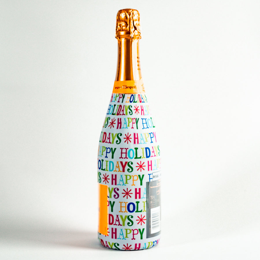 Beau Bottles Happy Holidays - Made for Veuve