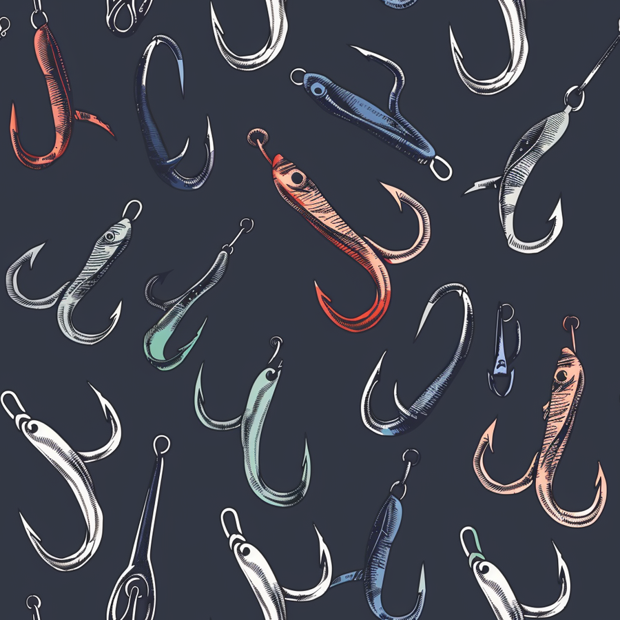 Beau Bottles Fishing Hooks - La Marca Edition