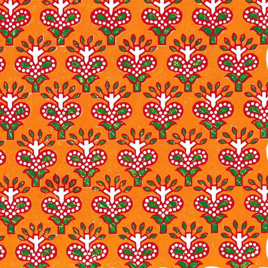 Beau Bottles Indian Red Leaf Blockprint- La Marca Edition - Beau Bottles