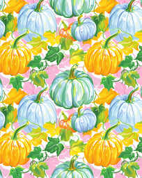 Orange and Blue Pumpkins