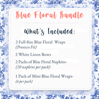 Thumbnail for Blue Floral Prosecco Wrap Bundle