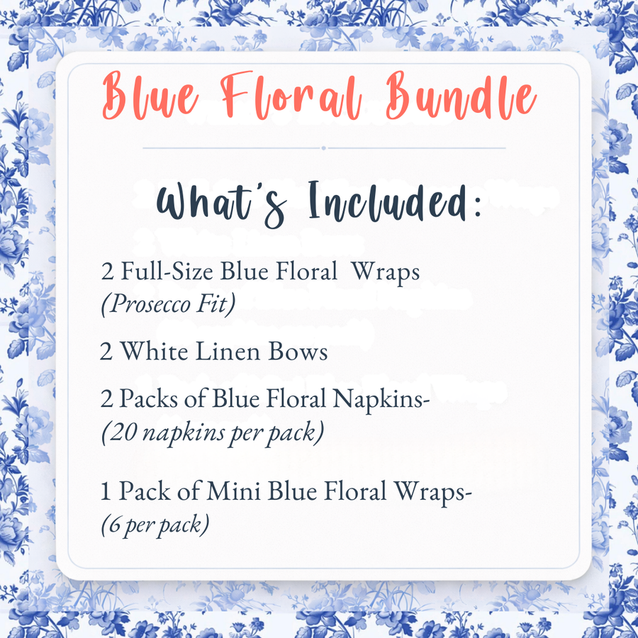 Blue Floral Bundle - Prosecco Collection