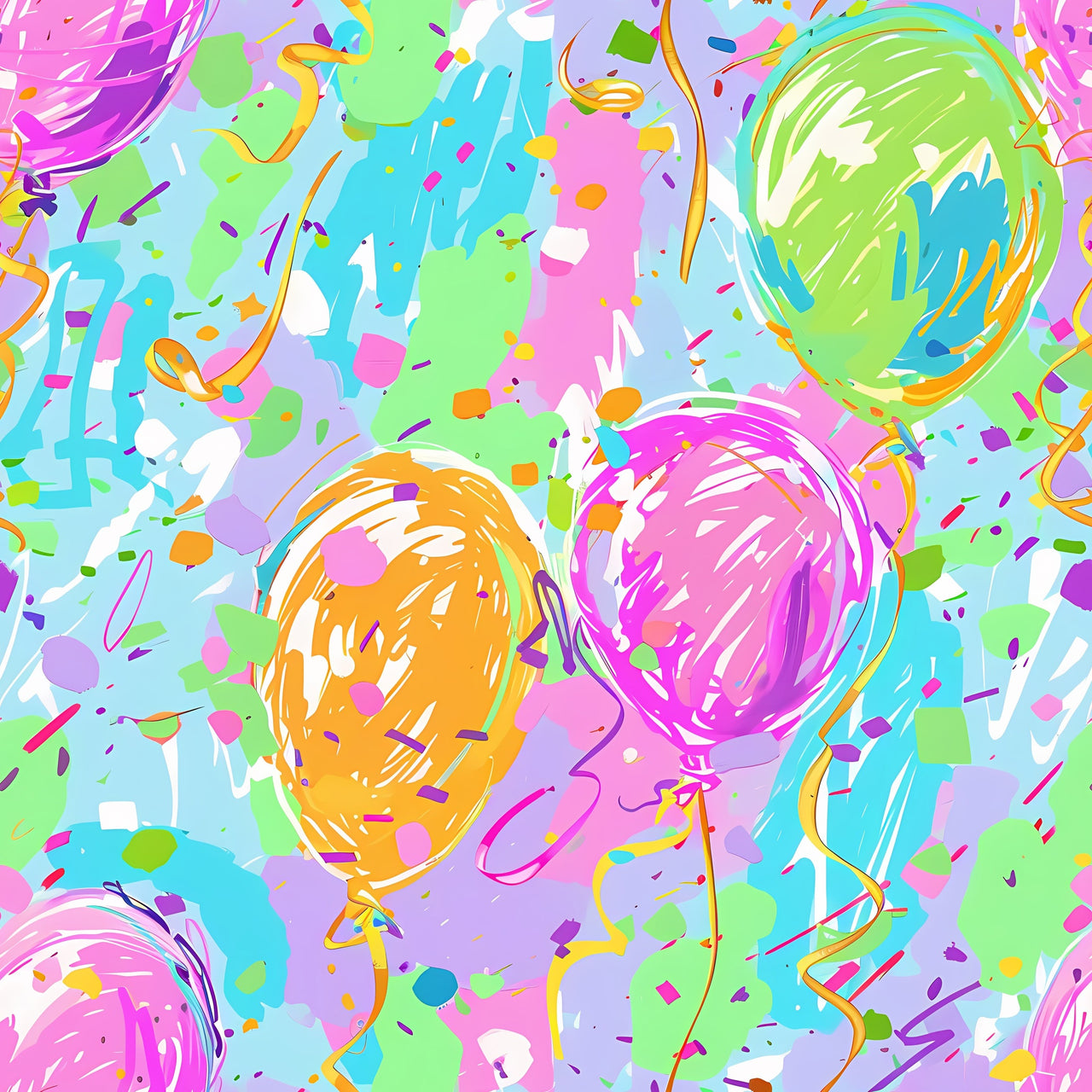 Happy Birthday Balloons Mini Bottle Wrap Set on Mini La Marca Prosecco