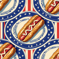 Thumbnail for Summer Hot Dog Bottle Wrap on Champagne Bottle