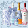 Beau Bottles Grandmillennial Blue Floral - Prosecco Collection