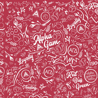 Thumbnail for Alpha Gamma Delta Prosecco Bottle Wrap