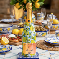 Thumbnail for Amalfi Lemon Champagne Bottle Wrap