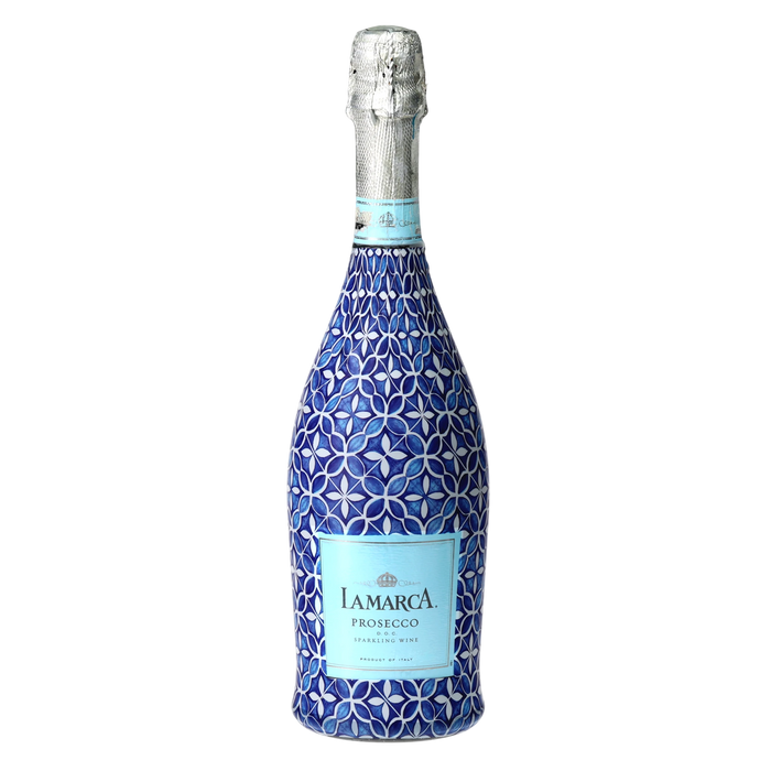 Andalusian Tile Prosecco Bottle Wrap — 360 view