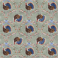 Thumbnail for Autumn Turkey Trellis Bottle Wrap on Champagne Bottle
