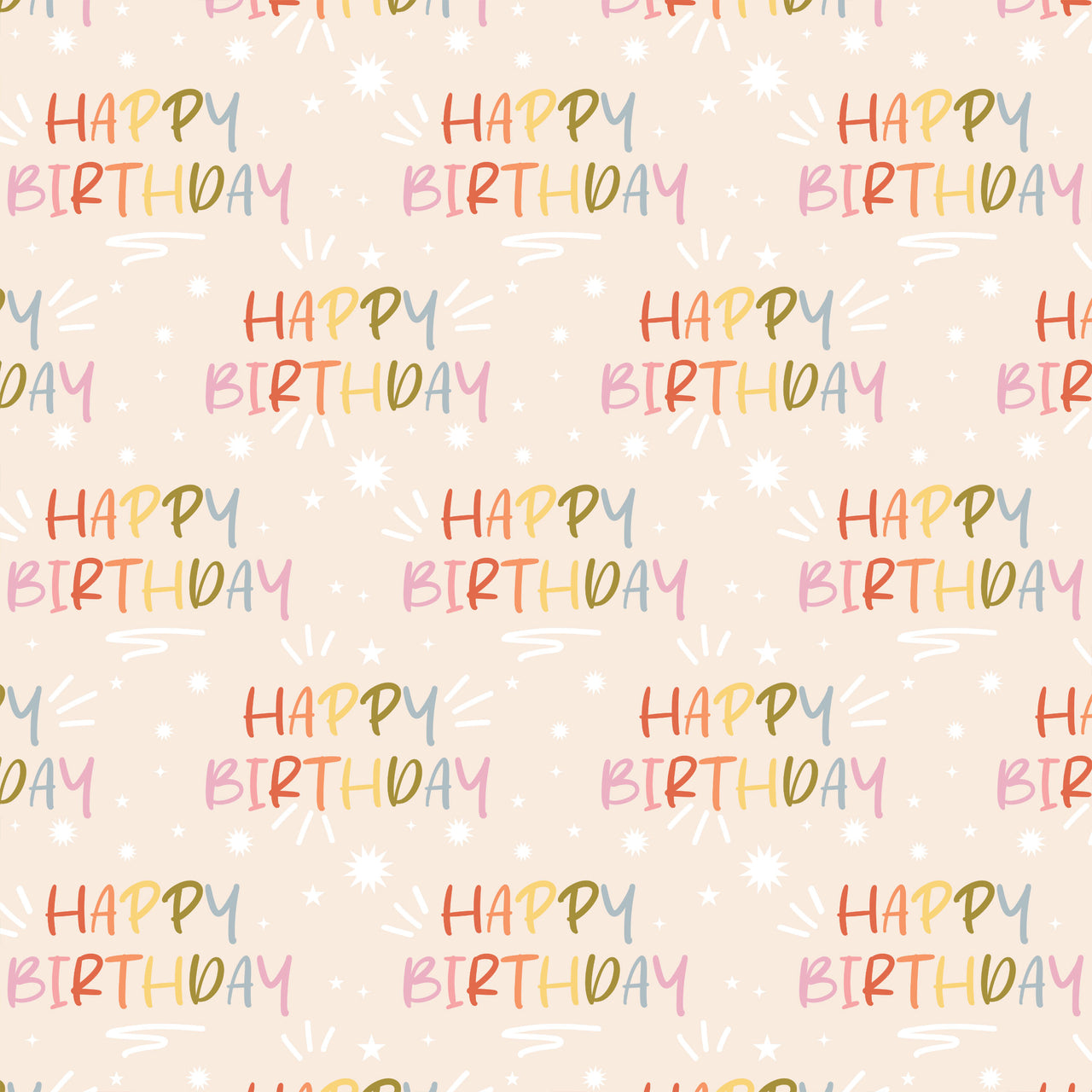 Birthday in Pastels Designer Wrap on EVERVASE