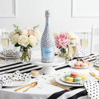 Thumbnail for Black and White Dots Bottle Wrap on La Marca Prosecco